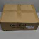 SNTD Dish Drying Rack, Expandable Dish Rack for Kitchen Counter, Stainless Steel Dish Drainer with Drainboard Set and Utensil Holder (Gray)