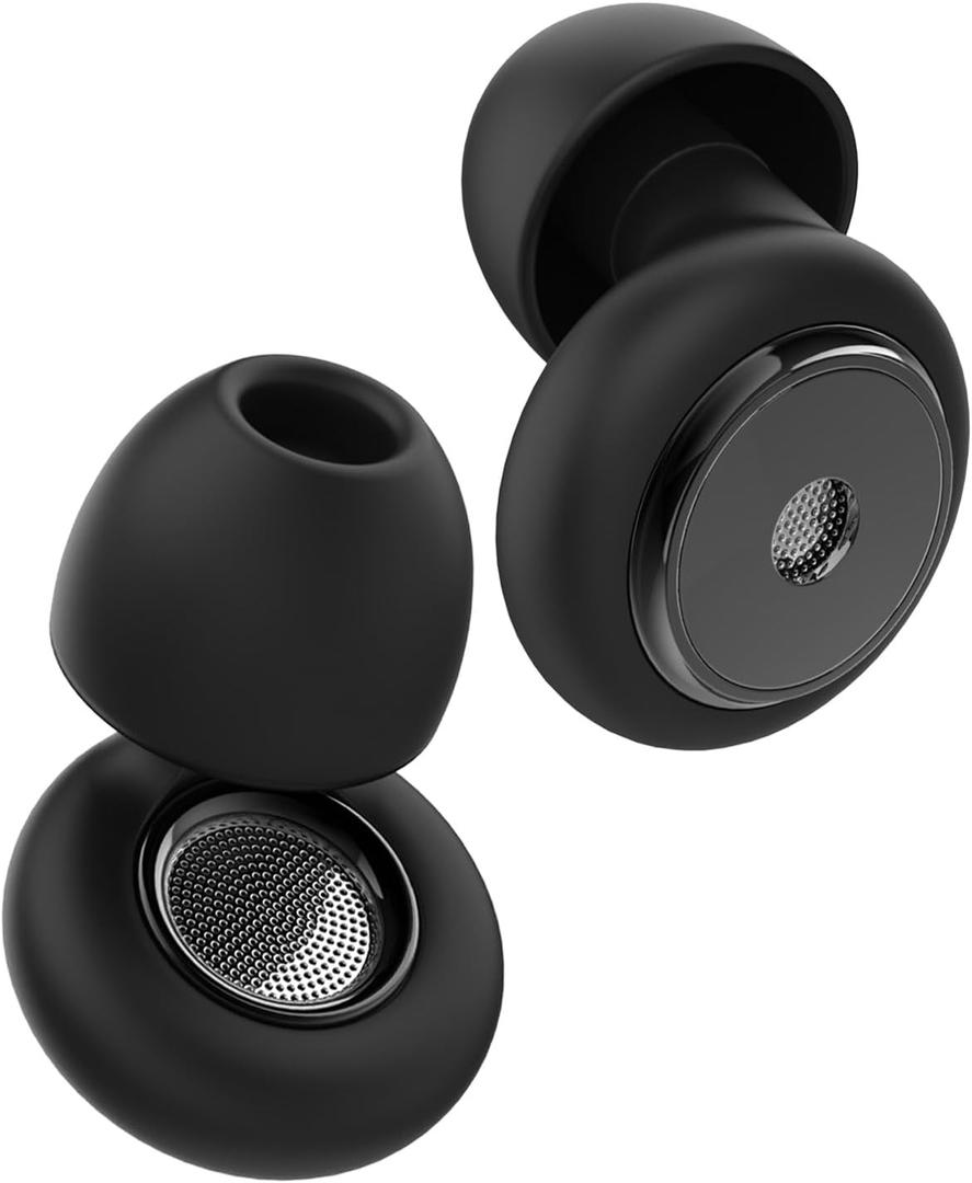 Ear Plugs for Sleeping for Side Sleepers, Up to 45dB Noise Reduction, Comfortable Soft Silicone Earplugs for Snoring, Travel & Nighttime Noise