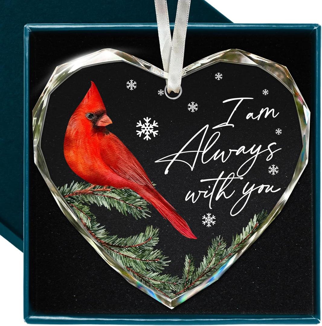Cardinal Christmas Ornaments - Memorial Christmas Ornament for The Tree, Remembrance Gift, Sympathy Gift, Remembrance Gifts for Loss, Sympathy Gifts for Loss of Loved One, Unique Ornament Presents