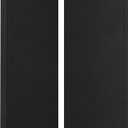 2 Thick Acoustic Panels with Hanging Hardware, 2 PCS 47.2 x 23.6 Fiberglass Sound Absorbing Panels for Home Theater Church Office Wall, Black