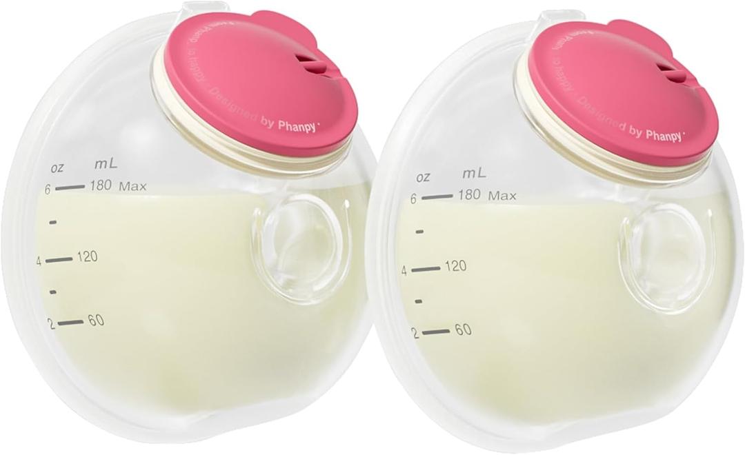Phanpy Wearable Breast Pump Milk Collector Cup S2, Original Phanpy Breast Pump Replacement Accessories, 24 mm Flange and 20mm Insert Included, 12 oz / 360 ml, 2 Piece