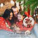 6 x Highland Cow Christmas Ceramic Ornaments - Gifts for Cow Lover - Cute Highland Cows Decor Rustic Home, Vintage Car Interior Accessories - Farmhouse Cattle Hanging Ornament