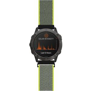 Sport Mesh Strap Compatible with Garmin fenix 6X Pro/Sapphire/Solar Premium Multisport GPS Watch Band Woven Nylon Replacement Wristband 26 mm - (07#) Small