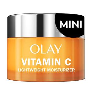Olay Vitamin C Face Moisturizer, Brightening Cream for Women, Trial Size, Evens Tone, Dark Spot & Hyperpigmentation Reduction, Glowing Skin Care  Niaciniamide, Lactic Acid, 0.5 Oz