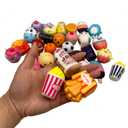 20 Pack Kawaii Squishies Sets Soft Slow Rising (1pc Jumbo + 19pcs Medium/Mini Size) Random Cake Bread Panda Bun Animals Cartoon Series with Phone Straps Squishy Kids Play Toys Charms