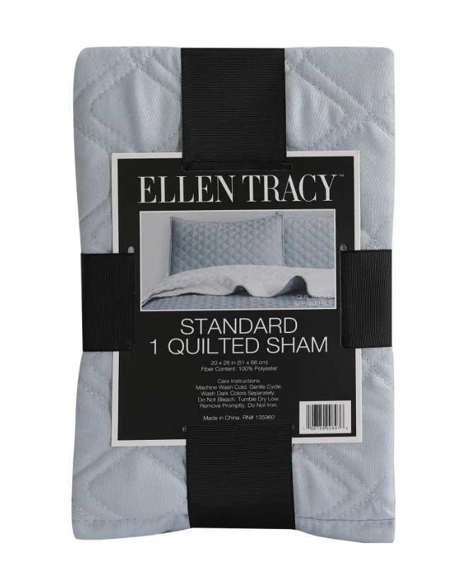 ELLEN TRSCY STANDARD 1QUILTED  SHAM 20x26IN