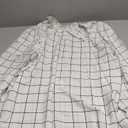 Avanova Women Polka Dot Long Sleeve Blouse Shirts Work Mock Neck Ruffle Top L
