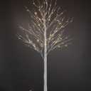LIGHTSHARE 8 Feet 132L LED Birch Tree Lights, Warm White, for Holiday Party and Christmas Decoration, Indoor and Outdoor Use