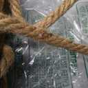 SAND MINE Wood Wall Hanging Shelf Set of 3, Rustic Rope Hanging Shelves, Floating Shelves for Living Room & Bedroom