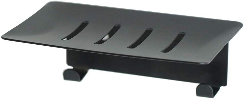 Soap Holder, Wall Mounted Shower Dish, Scouring pad Holder for Kitchen or Bathroom,Black