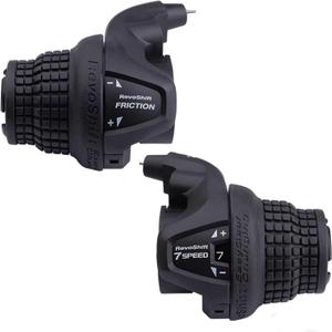 3 x 7 Speed Shifter Bike Gear Shifters 37 Speed Left SL-RS25 21S Shift Lever Bicycle Twist Grip Thumb Gear Shifter for MTB Mountain Bike (RS25-3X7 Speed Bike Shifter)