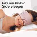 LitBear Silk Sleep Mask for Women, Adjustable 100% Mulberry Silk Sleeping Eye Mask for Side Sleeper, Total Blackout Eye Cover for All Night Sleep, Travel, Office, or Napping (Pink)