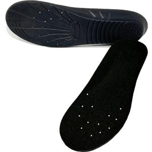 Happystep Memory Foam Insoles with Arch Support, Cushioning, and Shock Absorption - Relieve Plantar Fasciitis and Foot Pain, Comfort Everyday Shoe Insoles for Men & Women (Men 6-8/Women 7-9, Black)