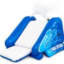Intex Kool Splash Inflatable Water Slide Swimming Pool Play Center with Built in Sprayers for Kids and Adults, Ages 6 and Up, Blue, 131" X 81" X 46"