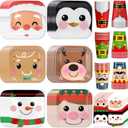 HABDJILTY 120 Pcs Christmas Paper Plates and Napkins Tableware Set, Christmas Party Supplies - Disposable Santa Gingerbread Snowman Plates Napkins Cups for Xmas Winter Party Table Decorations,Serve 30
