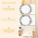 Ledido 108ft White Tulle Backdrop Curtains with Lights String - 300LED Fairy Lights Sheer Curtain Backdrop for Wedding Baby Shower Photo Shoot Birthday Party Decoration(2 Panels 58ft)White