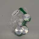 Zonon 4 Pcs Round Glass Clamps 360 Degrees Stainless Steel Panel Shelf Bracket Silver Railing Standoffs for 3/8'', 1/2'', 9/16'' Glass Thickness Railing Stabilizer Holder for Balcony Stair Balustrade