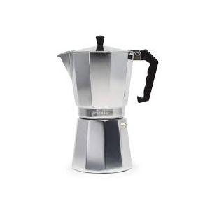 Primula Classic Stovetop Espresso and Coffee Maker, Moka Pot for Italian and Cuban Café Brewing, Greca Coffee Maker, Cafeteras, 12 Espresso Cups, Silver