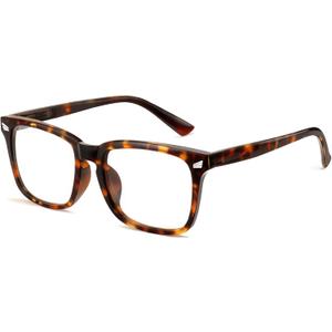 Blue Light Glasses for Woman Men | 99% Blue Light Blocking Glasses | Computer Glassess | Gaming | TV Phone Screen Reader Square Frame | Anti Eyestrain & UV Glare,1 Pack