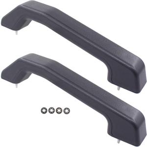 MOTOKU Set of 2 Black Front Hood Handles for Hummer H2 2003-2009 Left Driver and Right Passenger Side