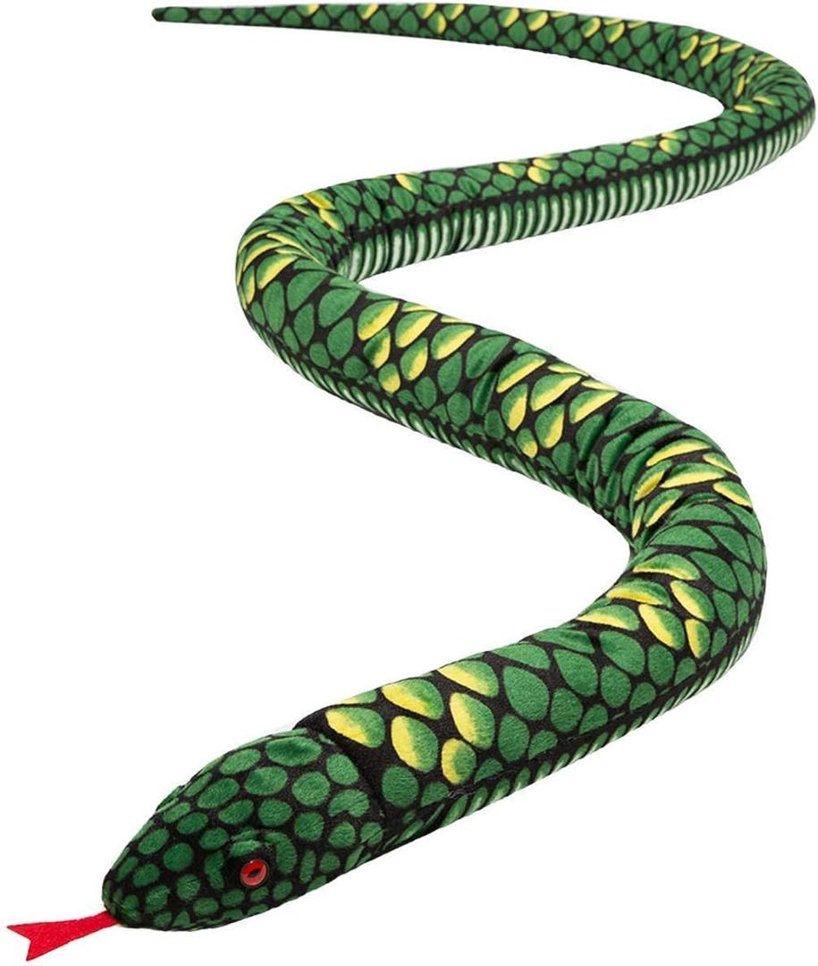 Giant Snake Plush, Stuffed Animal Snake Toy, Birthday Gifts for Boys and Girls (Green, 110 Inch) Giant Snake Plush, Stuffed Animal Snake Toy, Birthday Gifts for Boys and Girls (Green, 110 Inch)