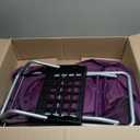 dbest products Trolley Dolly Purple Foldable Shopping cart for Groceries with Wheels and Removable Bag and Rolling Personal Handtruck Standard, 1 unit