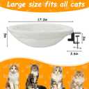 Cat Desk Bed,Desk Cat Perch,Comfortable Soft Round Table Mount Cat's Nest with Pet Mat,Office Work Deskcat Perfect Hammock Indoor Cats Accessories