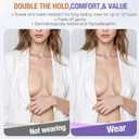 Nipple Covers for Women Reusable Silicone Nipple Covers Waterproof Sticky Pasties with Travel Case (Size 1 (Fits A-B Cups), Caramel-2pairs)