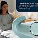 Serta ThermaGel Cooling, Pressure-Relieving Memory Foam Mattress Topper, 3 Inch, California King
