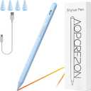 Stylus Pen for iPad,Palm Rejection Tilt Sensitivity Fast Charging Pencil Work for 2018 Or Later iPad 10/9/8/7/6th Gen,Pro 12.9&11",Air 5th/4th/3rd Gen,4 Replacement Nibs (Blue)