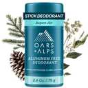 Oars + Alps Aluminum Free Deodorant for Men | Long Lasting Odor Protection, Clear & Free of White Residue, Anti-Chafing Smooth Glide, Dermatologist Tested, Aspen Air, 1pk, 2.6oz