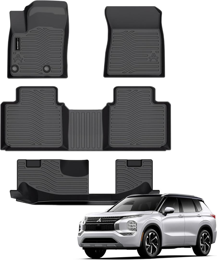 AUXKO All Weather Floor Mats for Mitsubishi Outlander 2026-2022 Accessories