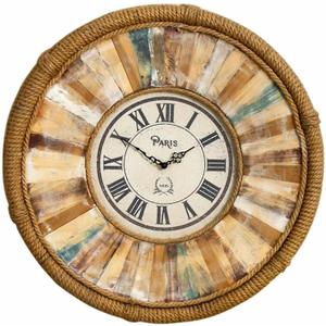 Handcrafted Vintage 24 Inch Wall Clocks,Quartz Silent Non Ticking,Battery Operated,Roman Numeral Style,for Bedroom, Kitchen,Living Room Farmhouse Rustic, Large