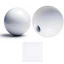 2PCS Lamp FinialsDecorative Finial Knob and Lamp Toppers Screw On for Lamp and Lamp Shade, 1/4-27 Thread, 0.98" Diameter, Finials for Lamps, Finials for Table and Floor Lamps Shade (White)