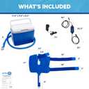 Polar Active Ice 3.0 | 9 QT Cold Therapy Ice Machine | Programmable Timer | Knee & Joint Pad | Cryotherapy Pain Relief System | Ace Bandage Style Compression