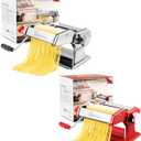 Sailnovo Pasta Maker Machine, 180 Aluminum Alloy Pasta Roller with 9 Adjustable Thickness Settings and 2 Cutter Kit