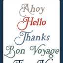 Seashore: Ahoy Word Small Die Set