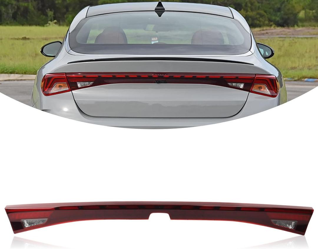 LED Type Liftgate Center Tail Light Assembly Compatible with 2021-2024 Kia K5 EX GT GT- Line Liftgate Rear Lamp Without Camera 92403-L3110