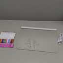 Rechargeable LED Drawing Board for Kids, Large 16" Light Up Drawing Pad with 8 RGB Colors & 6 Dynamic Modes, Neon Art Dry Erase Board with Tracing Book & 7 Markers,Creative Gift for Girls Boys