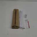 Curtain Rods for windows 32-62 inch, 5/8 inch Decorative White Splicing Heavy Duty Metal Curtain Rod set with Brackets