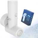 EVINYEP Rechargeable Bath Jets for Tub, Impact Force 65 kPa Bath Jet Spa, Bubble and FlowMassage Two Mode, Adjustable Speed, Cordless Portable Bathtub Jet for Relaxing Daily Use at HomeWhite