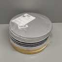 12 PCS 12 Inch Cake Drums Round, 1/2 Inch Thick Cake Boards, Four Colors: White, Gold, Black and Silver, Professional Quality Cardboards