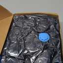 HDMLDP Bean Bag Chair Cover for Adults Kids Comfy Fluffy Giant Round Beanbag Cover Floor Chair Cover for Stuffed Animals Storage, 7FT, Black