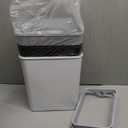 3 Pack Automatic Small Bathroom Trash Can with Lid - 2.5 Gallon Touchless Garbage Can, Motion Sensor Smart Trash Bin, Slim Dog Proof Trashcan, Waterproof Plastic Wastebasket for Bedroom Office Kitchen (Black/White/Grey)