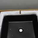 Black Vessel Sink with Faucet and Drain Combo -Bokaiya 19x15 Inch Vessel Bathroom Sink Rectangular Above Counter Matte Black Porcelain Ceramic Bathroom Vanity Sink Art Basin
