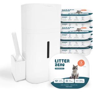 Litter Zero Base Set (Includes 1 Refill, Scoop) + 9 Additional Refills Pack