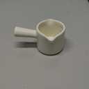 Espresso Measuring Cup, Ceramic Espresso Cup Double Spouts Expresso Shots Cup with Handle, Espresso Accessories, 3 Oz/ 90 Ml, White