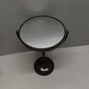 JERDON Two-Sided Tabletop Makeup Vanity Mirror - 10X-1X Magnification & Swivel Design - 6-Inch Diameter Portable Mirror - Bronze Finish - Model JP910BZP