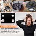 Stove Top Protector for Whirlpool Gas Stove 4 Burner - Compatible with WFG320M0BS WFG320M0BB WFG320M0BW WFG320M0MW WFG320M0MS, Reusable Stove Cover Liners & Splatter Guard