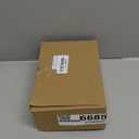 5 Pack Bamboo Bathroom Accessories Set with Tray - Plastic Soap Dispenser Clear Toothbrush Holder and 2 Qtip Holder Cotton Ball Container Jar